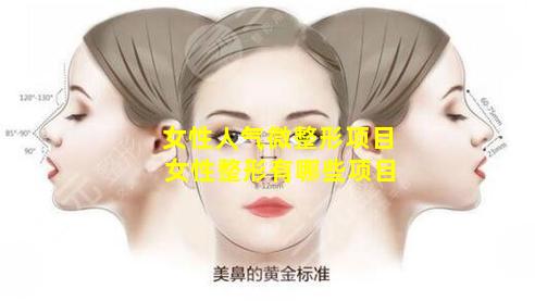 女性人气微整形项目 女性整形有哪些项目